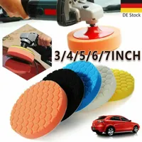 5Pcs/set Car Cleaning Tool Waxing Sponge Polishing Disc Interior Detail Brush Automobile Tire Brush for Polisher Electric Drill