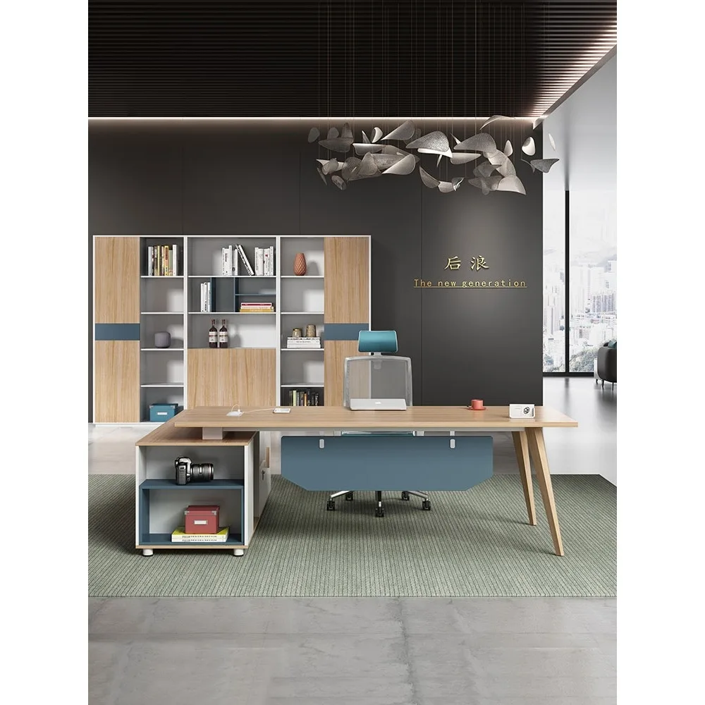 

Стол Boss Комбинация стола и стула для руководителей Простая современная офисная мебель Большой офисный менеджер