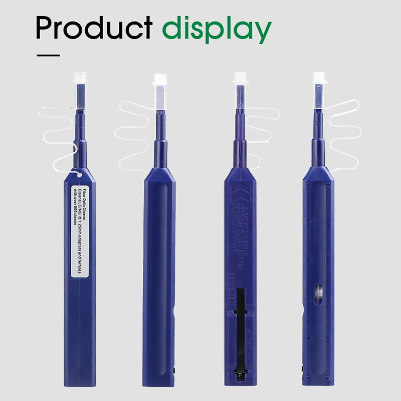 

Набор из 5 шт. очистителей для оптоволокна LC/MU 1,25 мм с функцией One-Click и тестером для обслуживания сетей