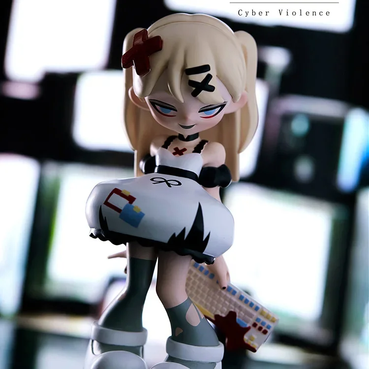 

New Blind Box Damsel In Distress Dark Series Q Version Dolls Collection Model Mysterious Box Interior Decoration Girls Gifts Toy