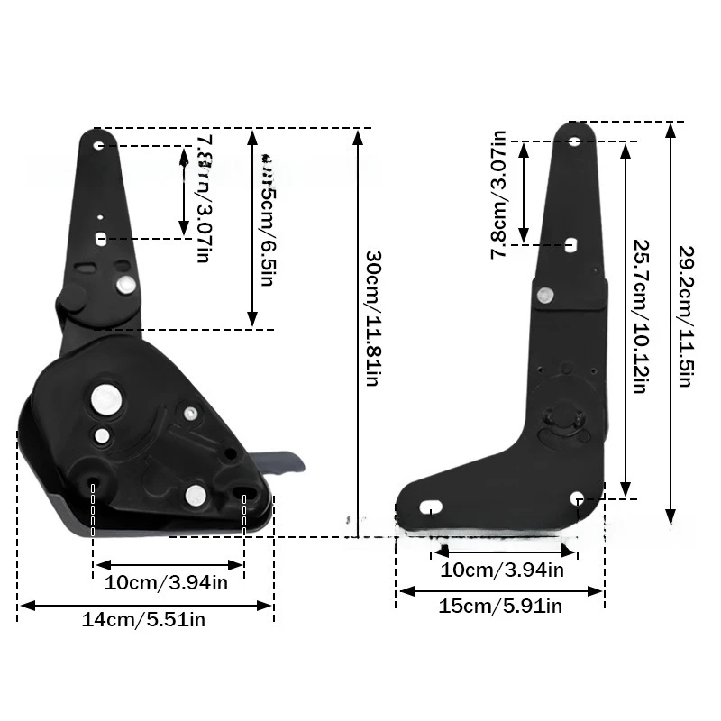 Seat Recliner Folding 0°-180° Flat Adjuster For Middle Double Seat Van