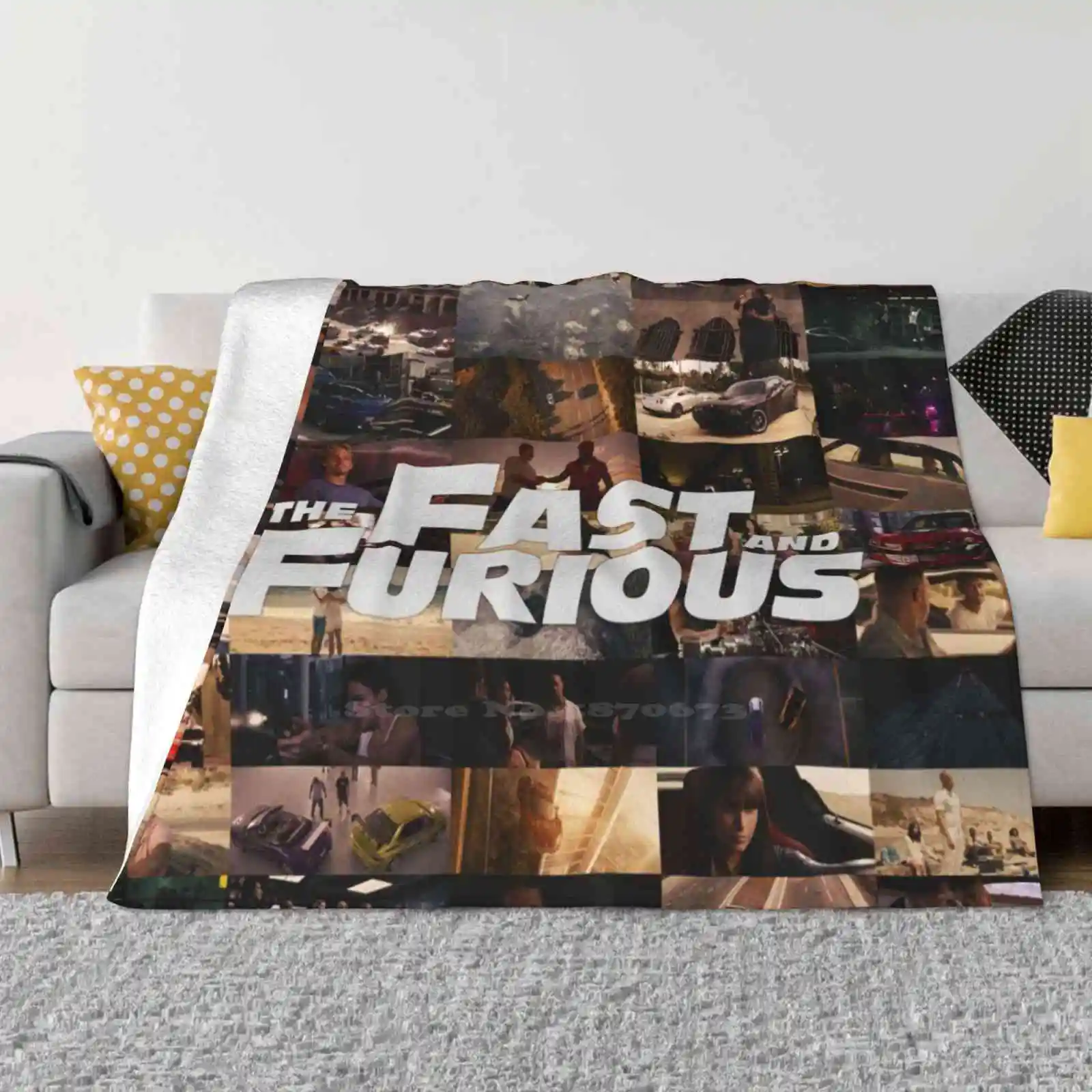 Fast & Furious-Legends-Tribute Blanket Soft Warm Travel Portable Blanket