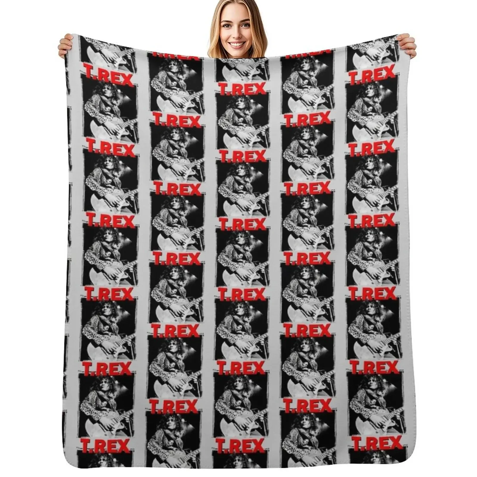 

T Rex Throw Blanket christmas gifts manga Hairy Weighted Blanket