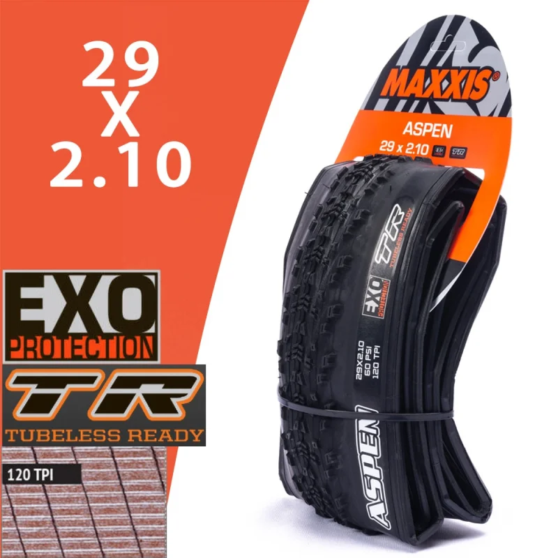 MAXXIS ASPEN TUBELESS 120TPI LIGHTWEIGHT BICYCLE TIRE 29X2.25 29x2.10 TYRE