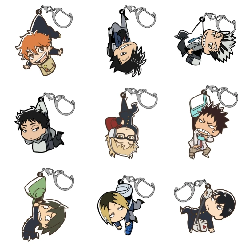 Хайкю-llavero-аниме-shoyo-hinata-tobio-kageyama-daichi-sawamura-koshi-sugawara-акриловая-фигурка-брелок