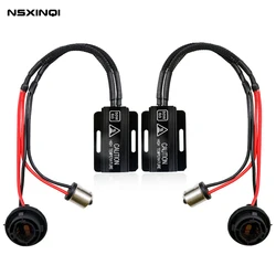 2pcs 1156 BAU15S PY21W 50W 6ohm Car Heat Sink LED Front Turn Signal OCB Load Resistor Adapter Anti Hyper Flash Error Canceler