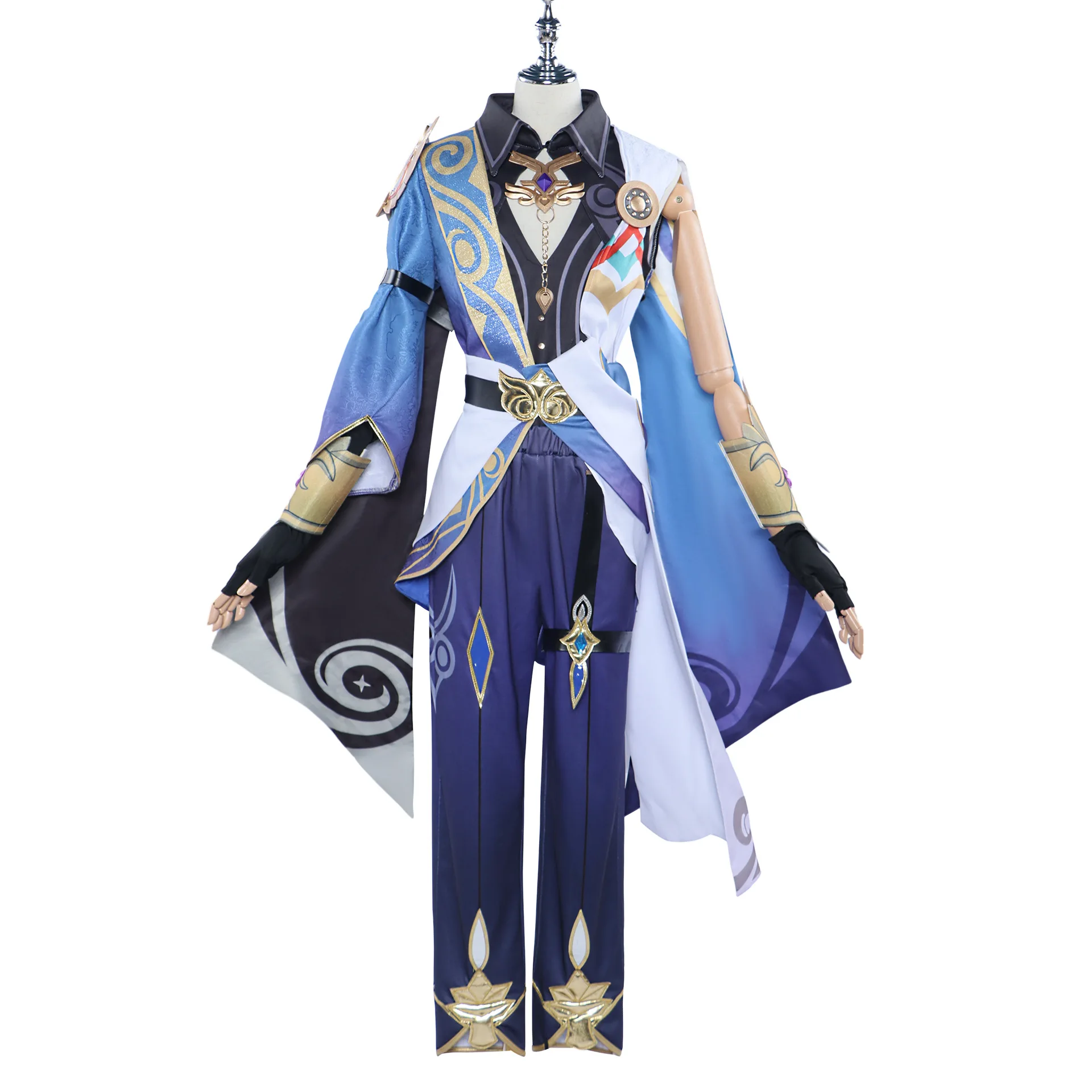 Dr Ratio Cosplay Costume Honkai Star Rail Carnival Uniform Wig Anime Halloween Men Game Character Fashion Cool Outfits