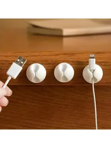 1/5/10/20PCS USB Type-C Mini Desktop Silicone Wire Clamp Data Cables Wire Fixing Device Data Cable  for Smartphones Car Clips