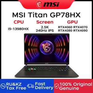 MSI Titan GP78HX Gaming Laptop 17 pulgadas 2.5k 240Hz Pantalla de pantalla IPS I9-13980HX 16GB 1TB RTX4080 Netbook Ultra Gaming Ultra Gaming 10 mejores ventas i9 laptop - №1