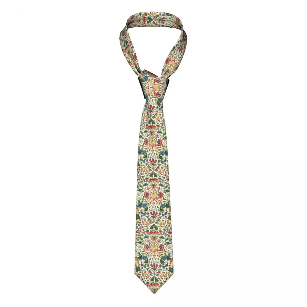 

William Morris Neckties Men's Custom Silk Floral Textile Pattern Neck Tie for Wedding