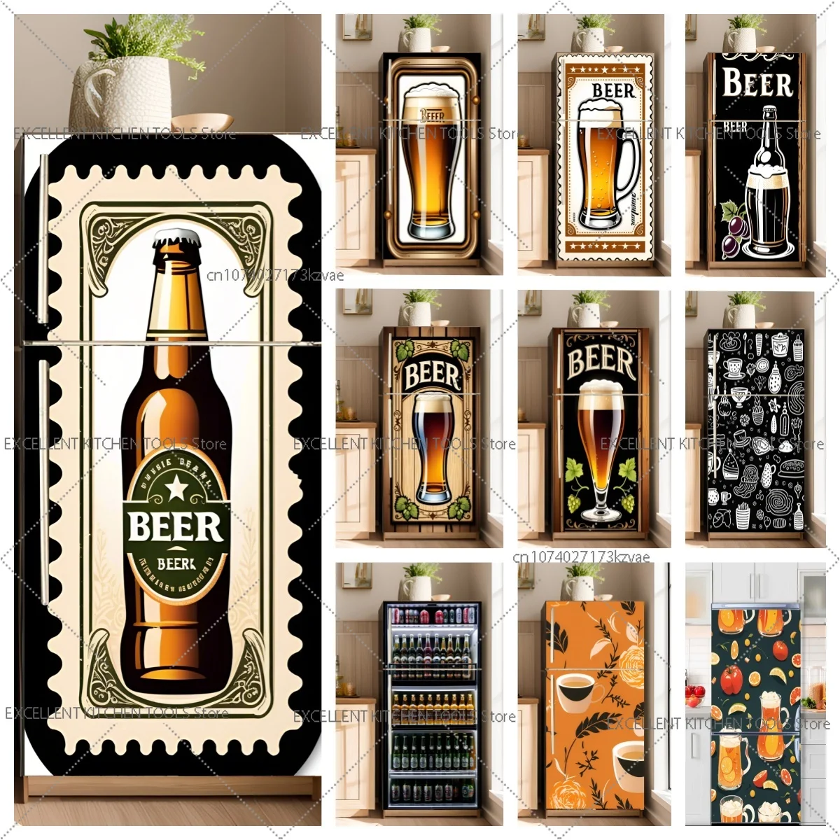 3D simulation personality decoration mural PVC wallpaper paste covering film modified refrigerator stickers