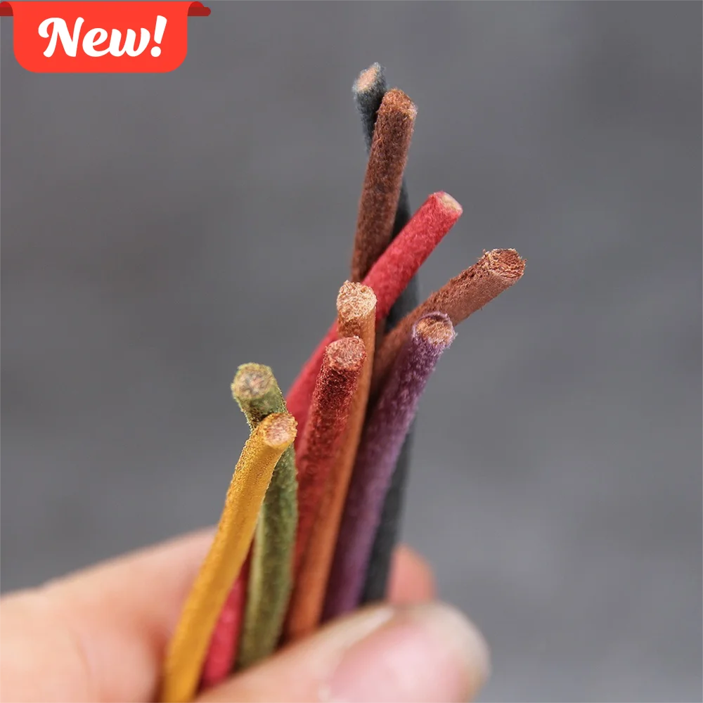 Making Jewelry Accessories 5meter 3mm Leather Cord Clourful Roud Lace Rope DIY Bracelets Making Necklace String Rope