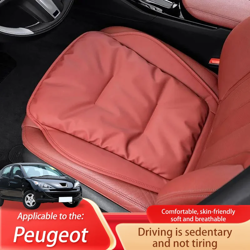 

Car Seat Cushion Luxury Leather Support Pad High Rebound Sponge Seat Cover For Peugeot 207