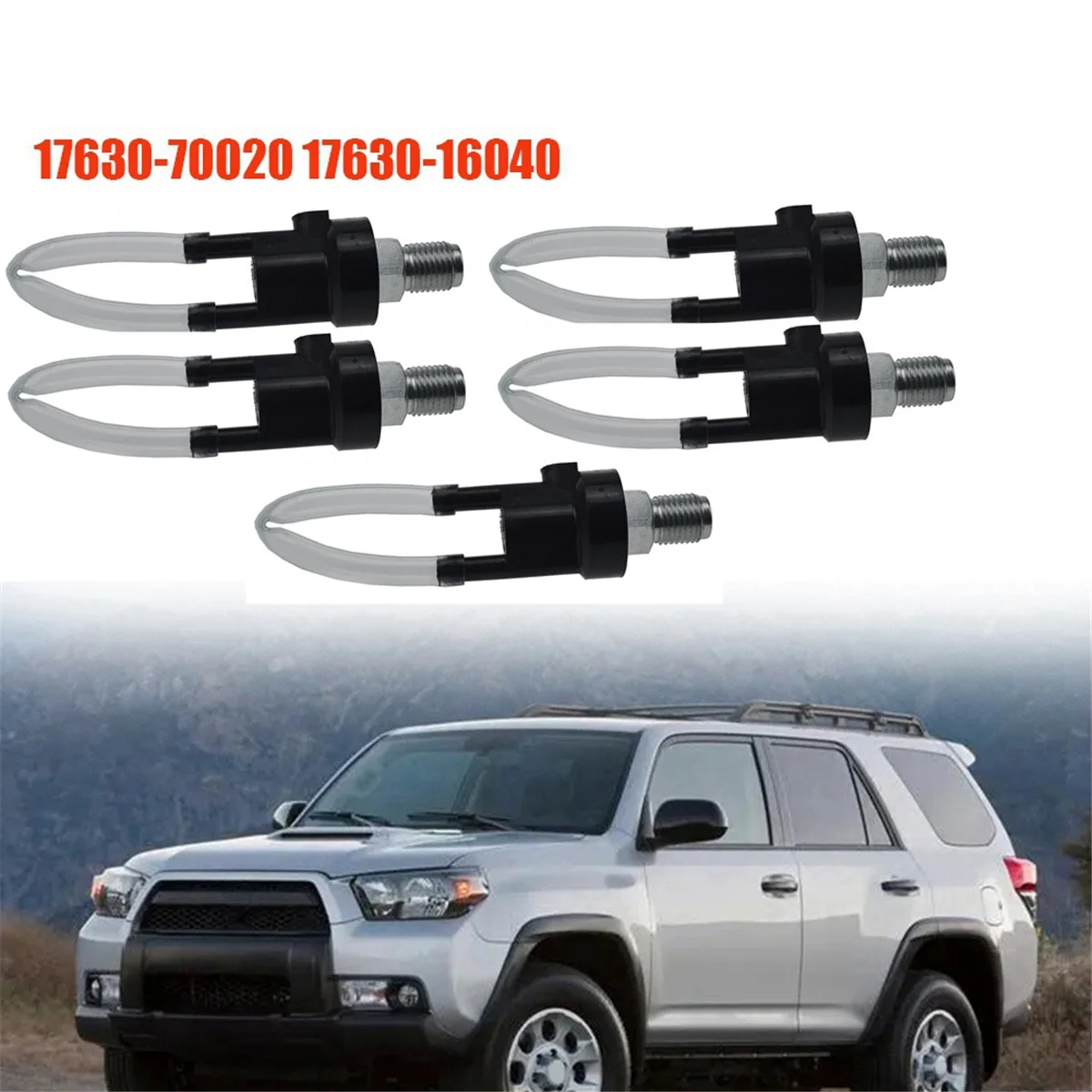 5Pcs Power Steering Air Vacuum Control Valve 17630-70020 for Toyota 4Runner Corolla Lexus LS400 LX470 GX470 17630-6040