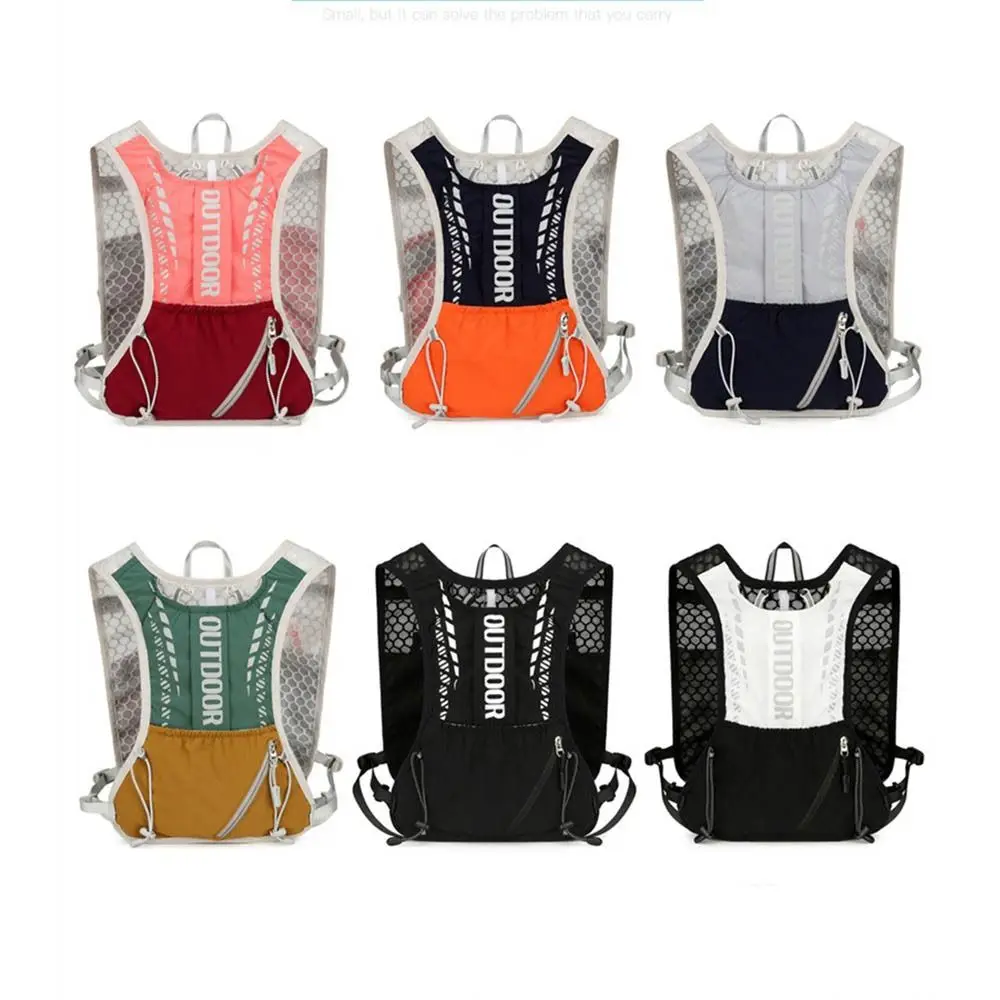 Lightweight Hydration Running Vest Breathable Reflective Design Hydration Pack Convenient Waterproof Running Hydrating Backpack