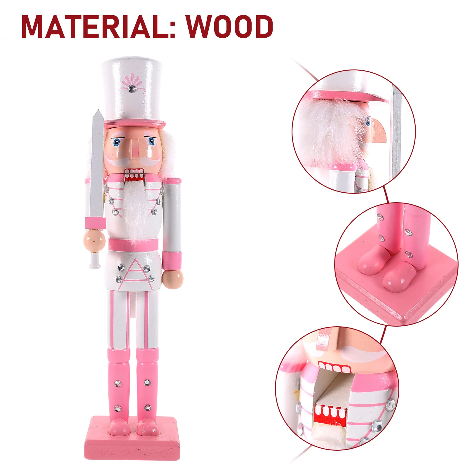 

Nutcracker Soldier Ornament Figurine Profession Christmas Decorative Nutcrackers Home Desktop