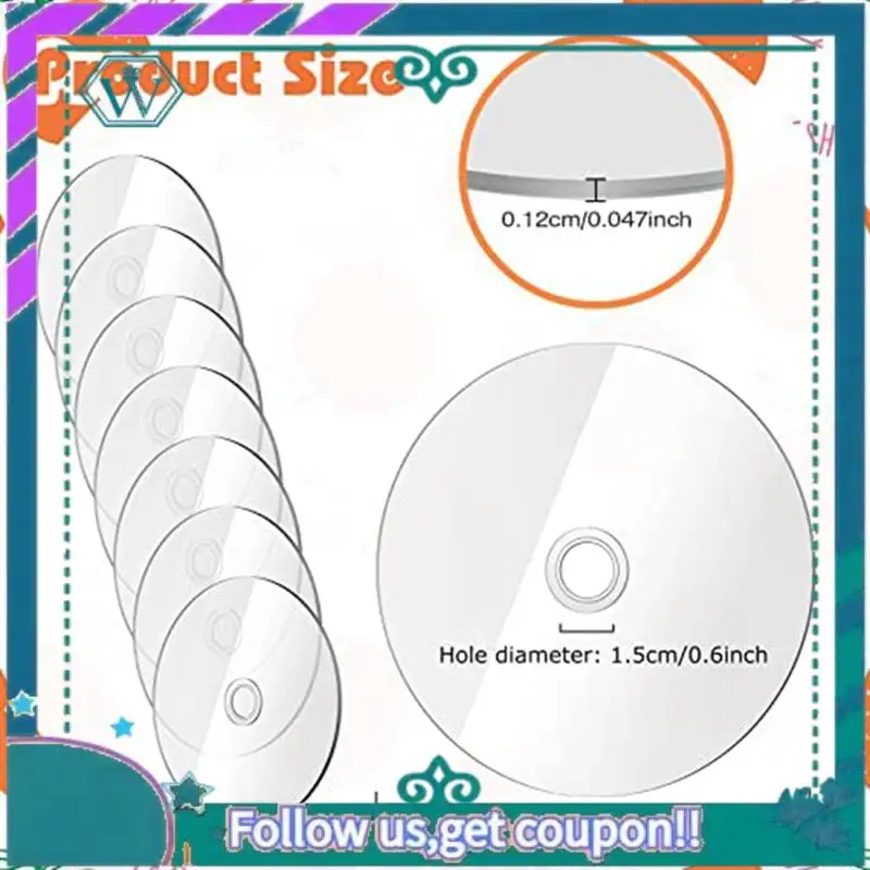

Upgraded 30 Pcs Clear Cds Blank Cds For Painting Blank Cds For Decoration DIY Aesthetic Wall Cd Room Decor Transparent Wall Cds
