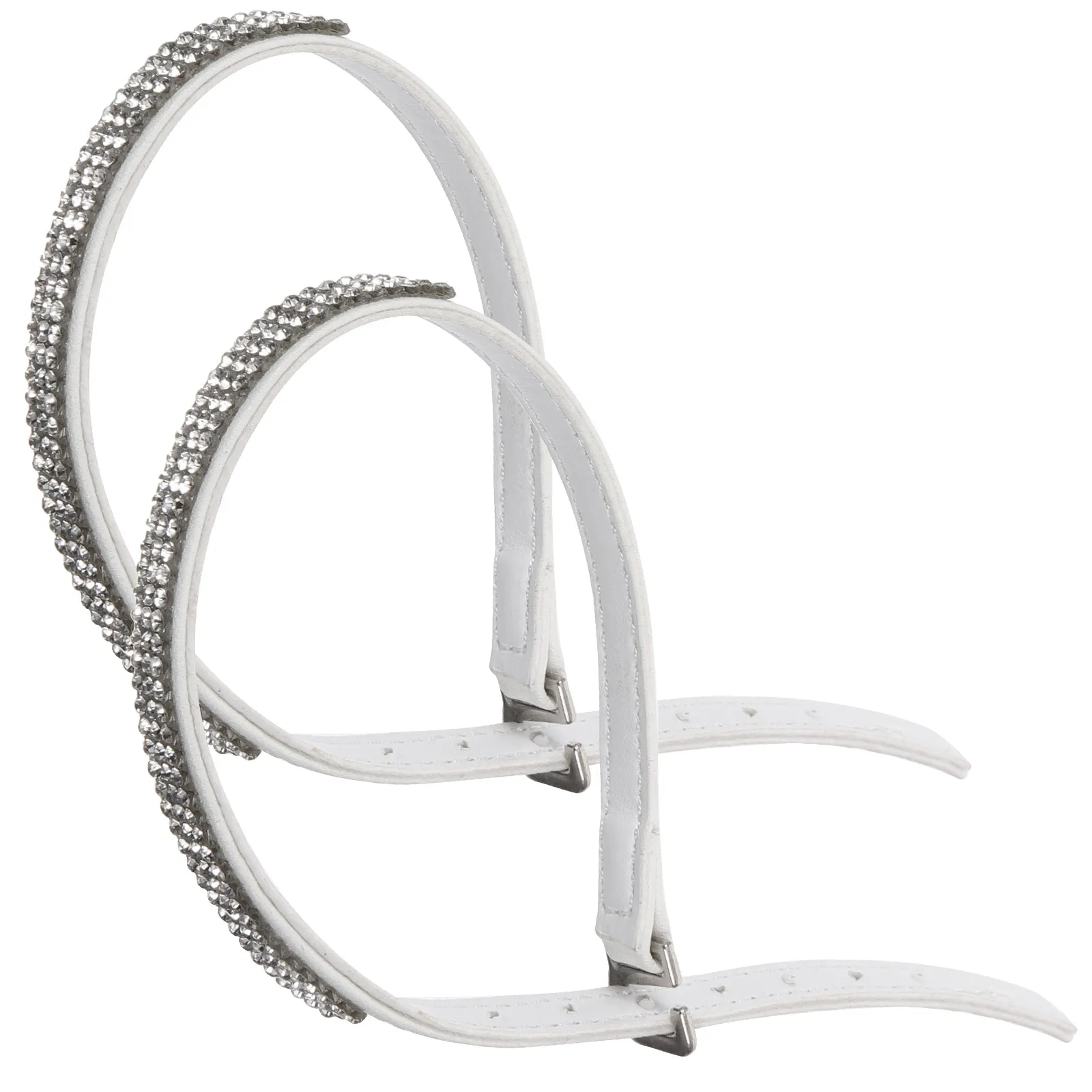 

Rhinestone High Heel Straps Black Color Anti slip Buckle Design Replacement Ankle Laces for Women Shoe Accessories