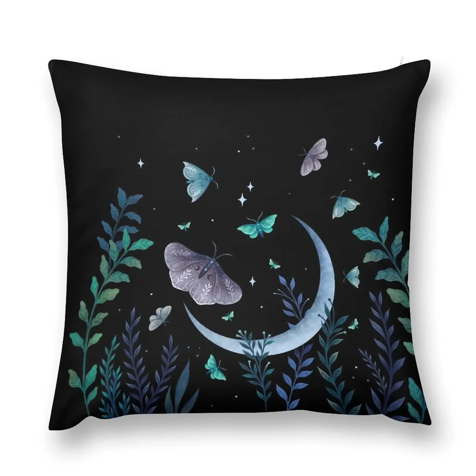 Moth Garden Throw Pillow Sofa Decorative Covers Sofa Cushion Cover Decorative Cover For Living Room pillow