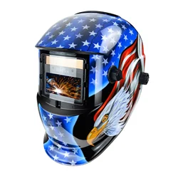 JustHot Eagle Solar Auto Darkening MIG MMA Arc Electric Welding Mask/Helmet/Welding Lens for Welding Machine or Plasma Cutter