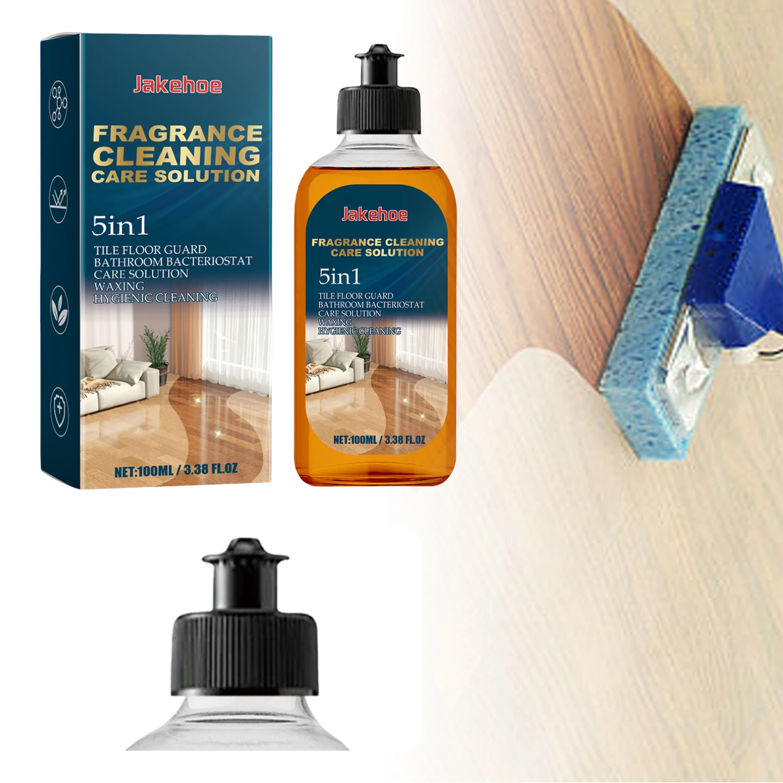 Floor Cleaner Liquid Long-Lasting Fragrance Fragranced Floor Cleaner 100ml Multisurface Aroma Mop Soap for Wood Tile Laminate view 3