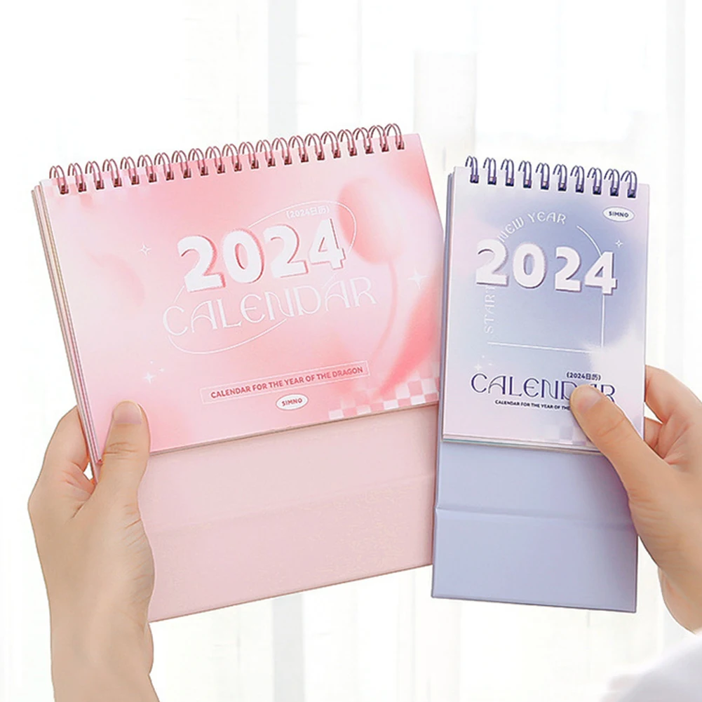 2024 Cute Colorful Desktop Calendar Personalized Tabletop Calendar Gift For Friends Family