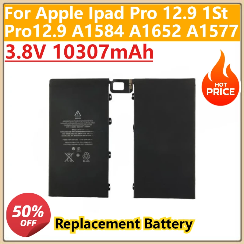 

Tablet PC Battery 3.8V 10307Mah For Apple Ipad Pro 12.9 1St Pro12.9 A1584 A1652 A1577