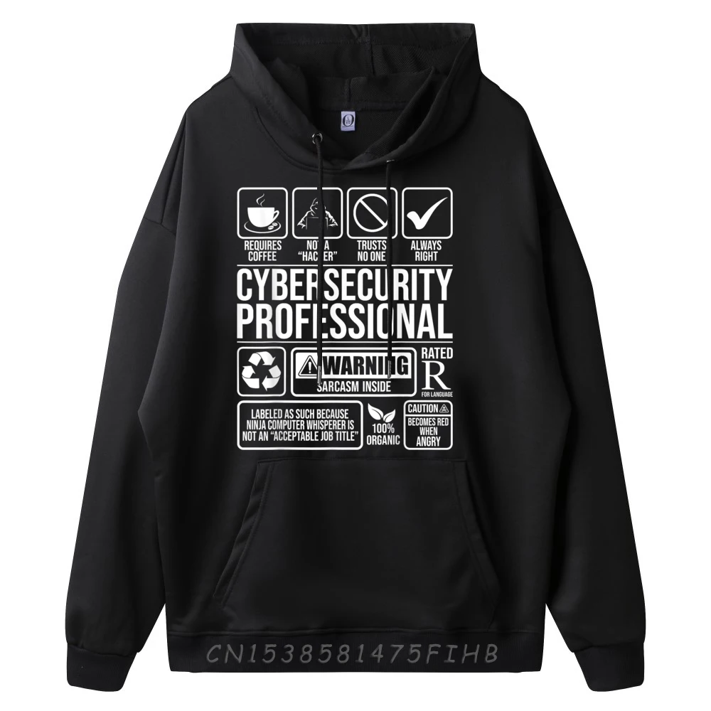 Cybersecurity Professional Hacker Certified Tech Female Family Hoodies O Neck New Year Day Hoodies Graphic Long Sleeve Hoodies