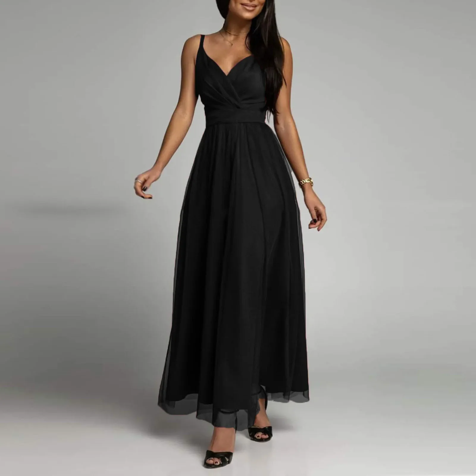 Elegant V-neck Lace Up Cover Up for Woman White Sexy Lace Loose Holiday Beach Dress 2023 Summer Maxi Dress Gowns Long Dresses