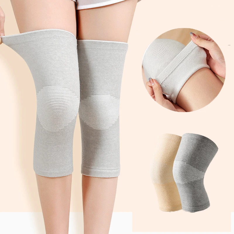 

Elastic Knee Support Pads Arthritis Relief Thermal Compression Gym Workout Injury Protection Adjustable Knit Sleeve