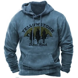 Autumn Winter Vintage Men's Hoodie Streetwear 3d Print Sports Sweatshirt Oversized Sweater Hoody For Men Brand Casual Clothing