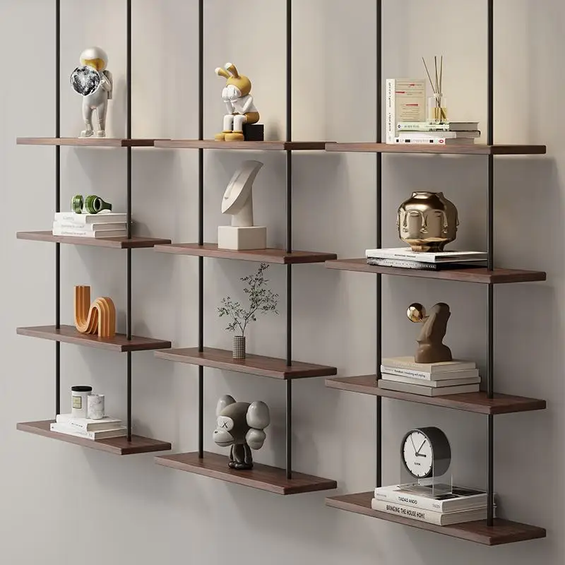 

Wrought iron hanger shelf hanging display rack baffle hanging cabinet ceiling bookshelf wall hanging rack creative decorative ra