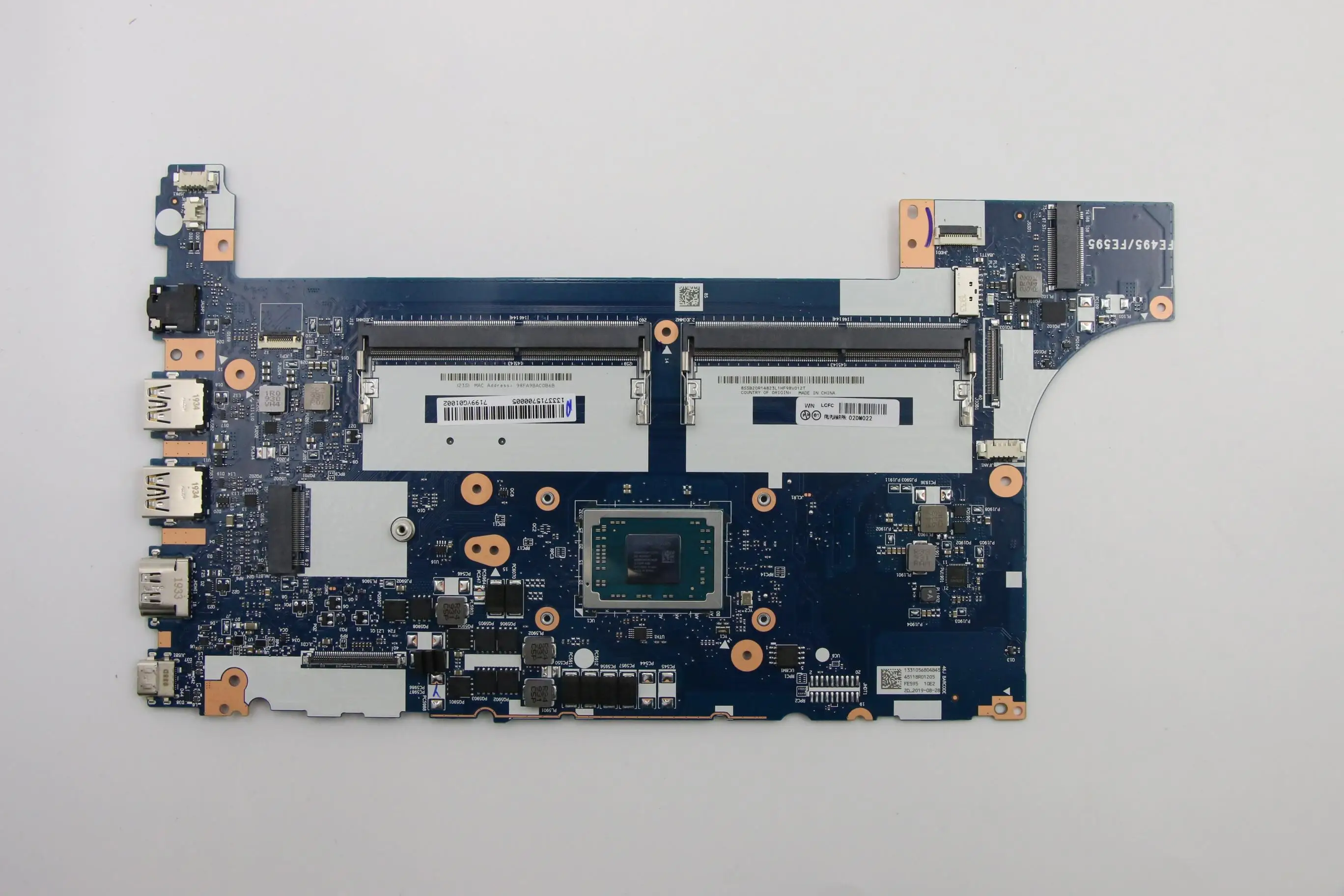 

SN NM-C061 FRU 02DM022 CPU R33200U R53500U NAMT Model Number Multiple optional FE495 FE595 E595 E495 Laptop ThinkPad motherboard