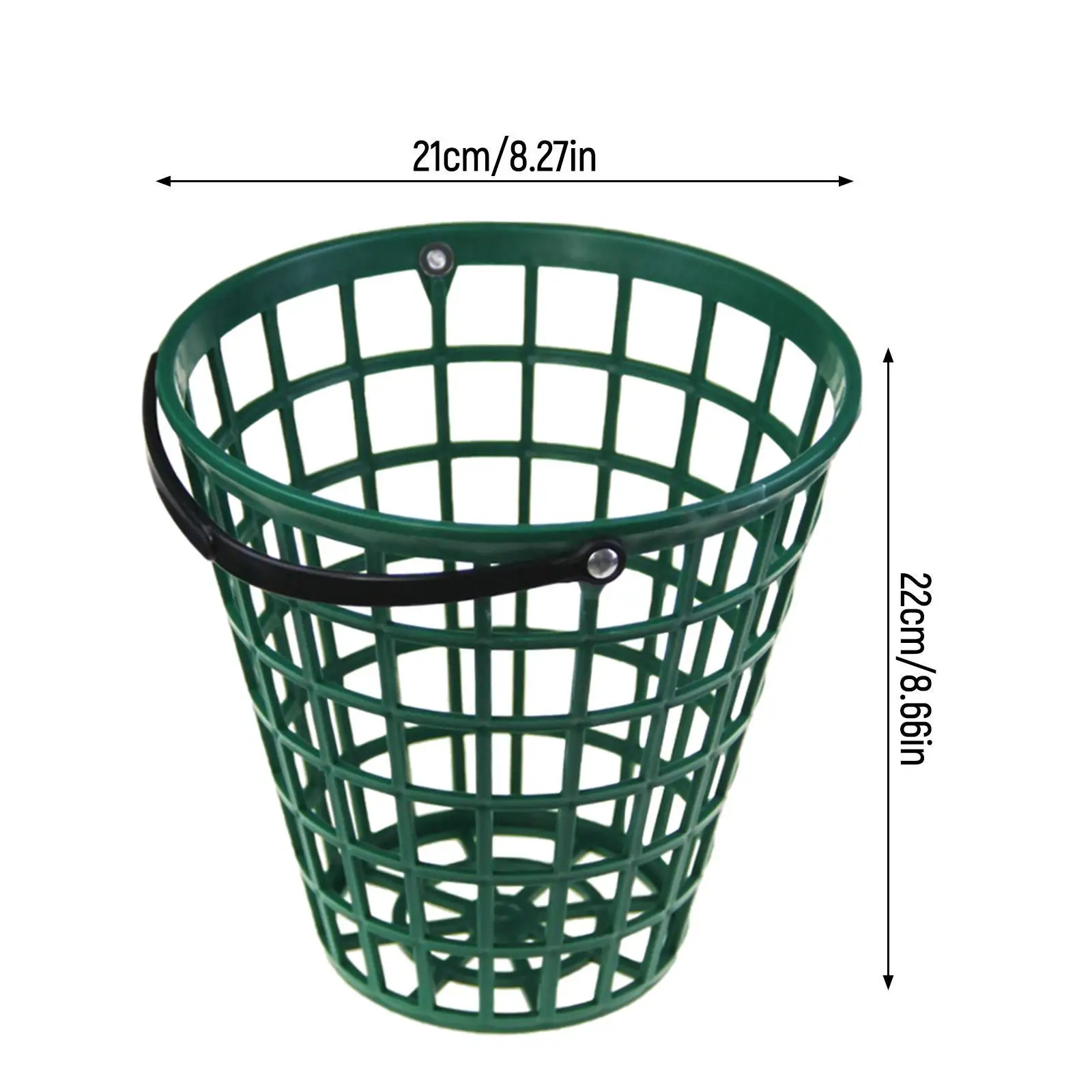 Large Golf Ball Basket Case Bucket Container for Golf Accessories Sporting Organizer Holds