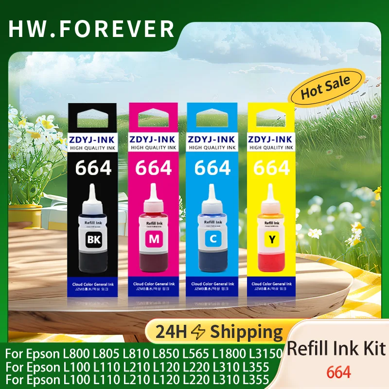 

664 672 Комплект для заправки чернил для принтеров Epson L800 L805 L810 L850 L565 L1800 L3150 3100 L100 L110 L210 L120 L220 L310 L355 L362