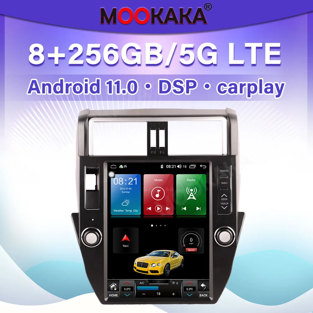 

Для Toyota Prado 2010 2011 2012-2017 Carplay Android автомобильное Стерео Радио мультимедийный плеер GPS навигация Авто Аудио