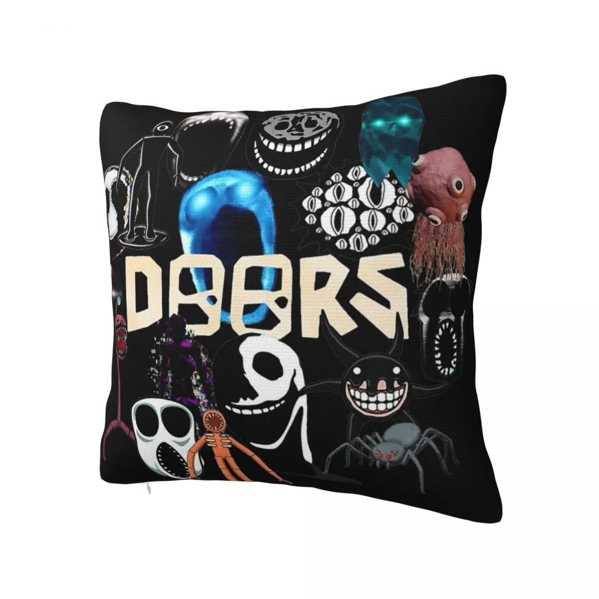 Doors Entities Everywhere Game Pillowcase Printed Polyester Cushion Cover Decorations Pillow Case Cover Home Square 45X45cm