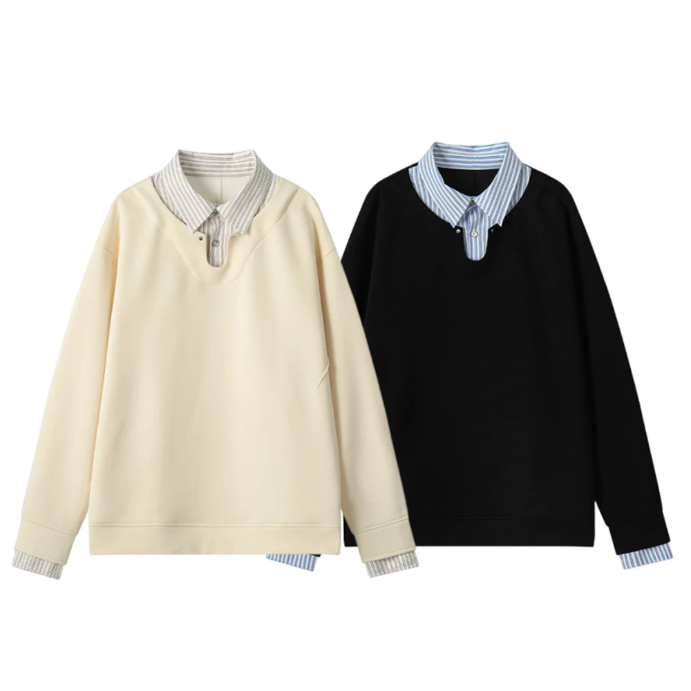 

Мужская искусственная футболка из двух частей, модный походный топ, повседневный и удобный топ, свободная спортивная одежда на весну и осень.