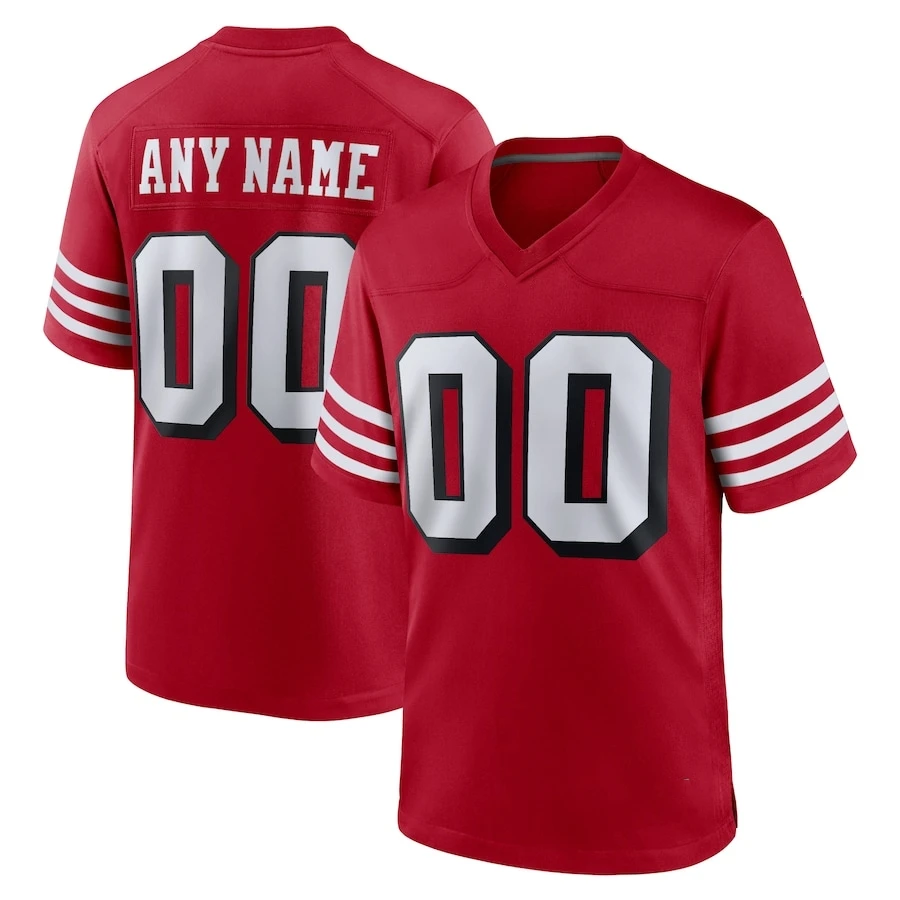 

Custom San Francisco Stitched Jersey America Game Footbball Jersey Personalized Any Name Number For Men Women Youth