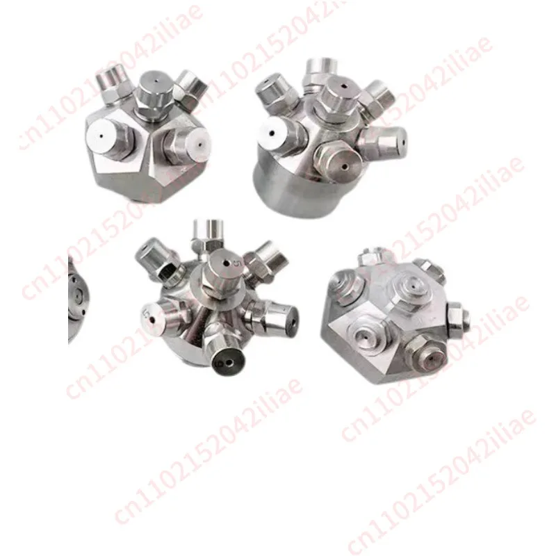 7-Head internal thread large flow process tank cleaning nozzle Garden multi-head solid cone spray bottle cleaning nozzle