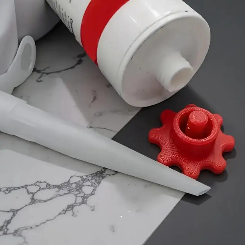 Tapa de tubo de silicona impresa en 3D, tapón de manguera, tapa de sellado y herramienta de dragado de boquilla de pistola selladora para tubo de núcleo abierto para evitar un secado rápido