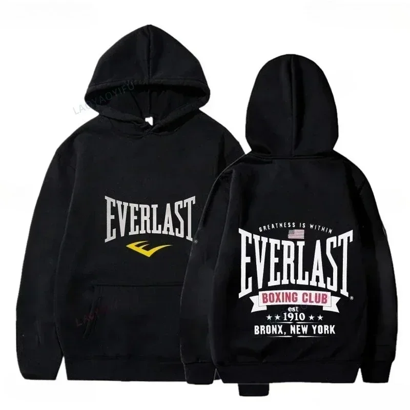 في عام 2025، ستكون بلوزات برسومات شعار Harajuku Casual Everlast عبارة عن ملابس رياضية شتوية كلاسيكية وشعبية للرجال