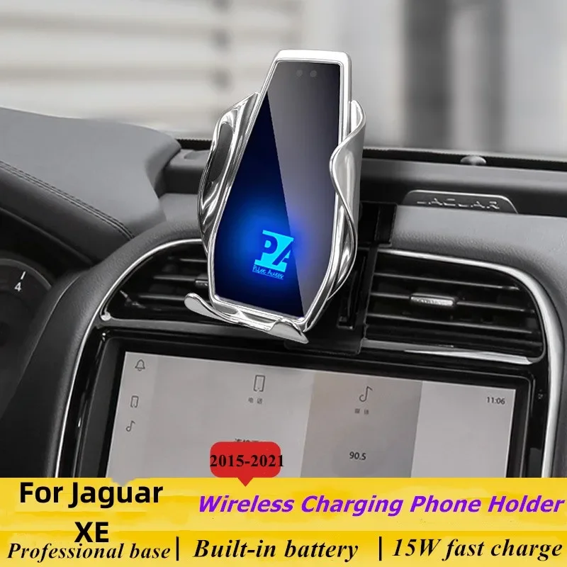 

2015-2021 For Jaguar XE Phone Holder Wireless Charger Car Mobile Phones Mount Navigation Bracket GPS Support 360