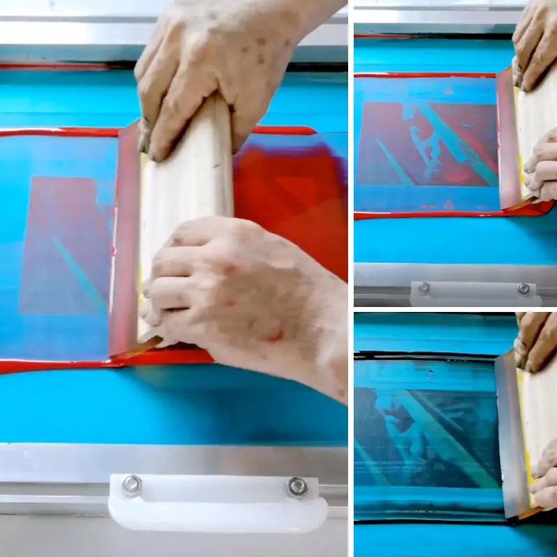 1pc Silk Screen Printing Squeegee Ink Scraper Screen Printing Aluminum Emulsion Scoop Coater Tools