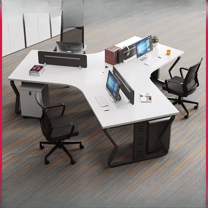 

Office staff Desk 6 people 8 people Computer card seat Creative staff Office desk and chair combination Simple and modern