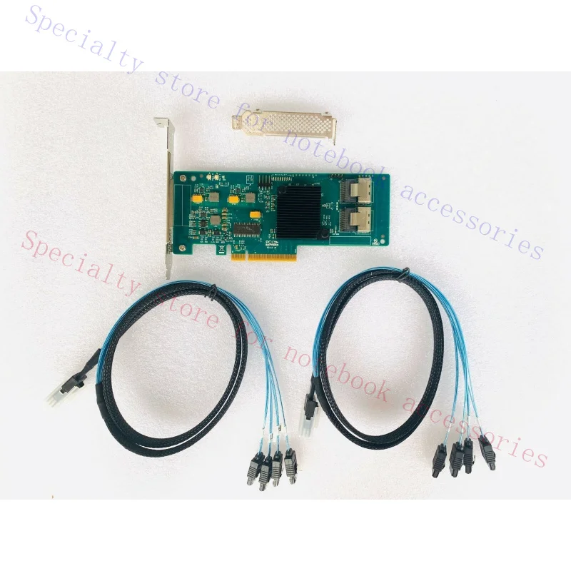 A+ FOR LSI Logic Controller Card SAS 9211-8i 8 Port 6Gb/s +8087 to (4) 7-Pin SATA Cable