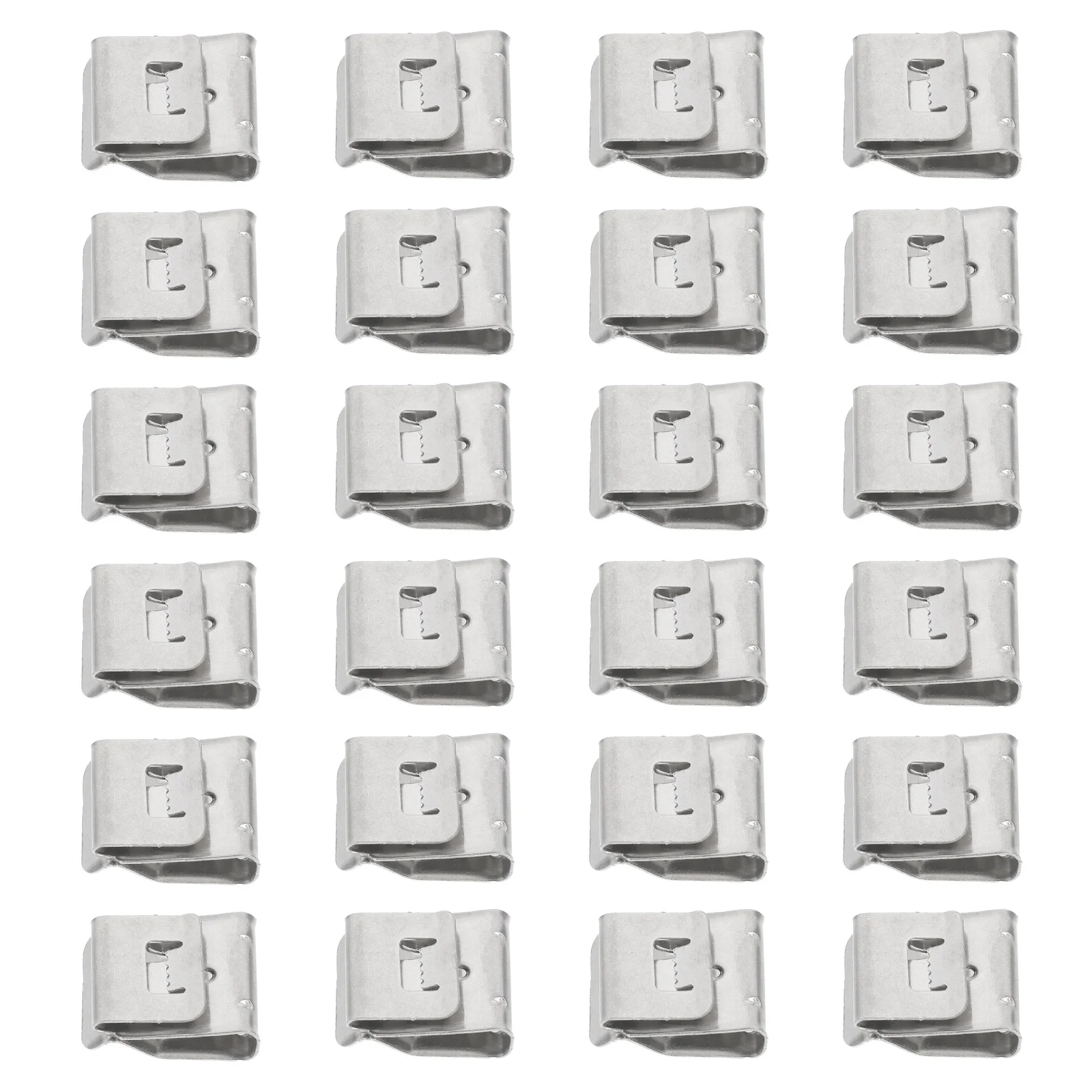 

30pcs Photovoltaic Cable Clips Stainless Steel Solar Panel Wire Clamps For System Wiring Cable Management Mounting Hardware