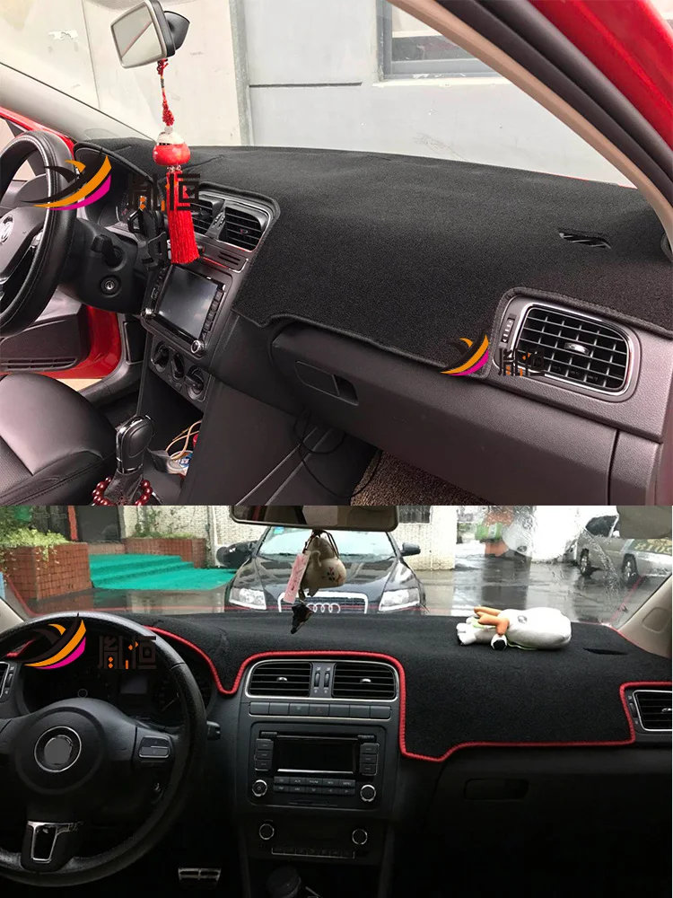 For Volkswagen VW Cross Polo 9J6 GTI 621 Dashmat Dashboard Cover Instrument Panel Insulation Sunscreen Protective Pad Ornaments