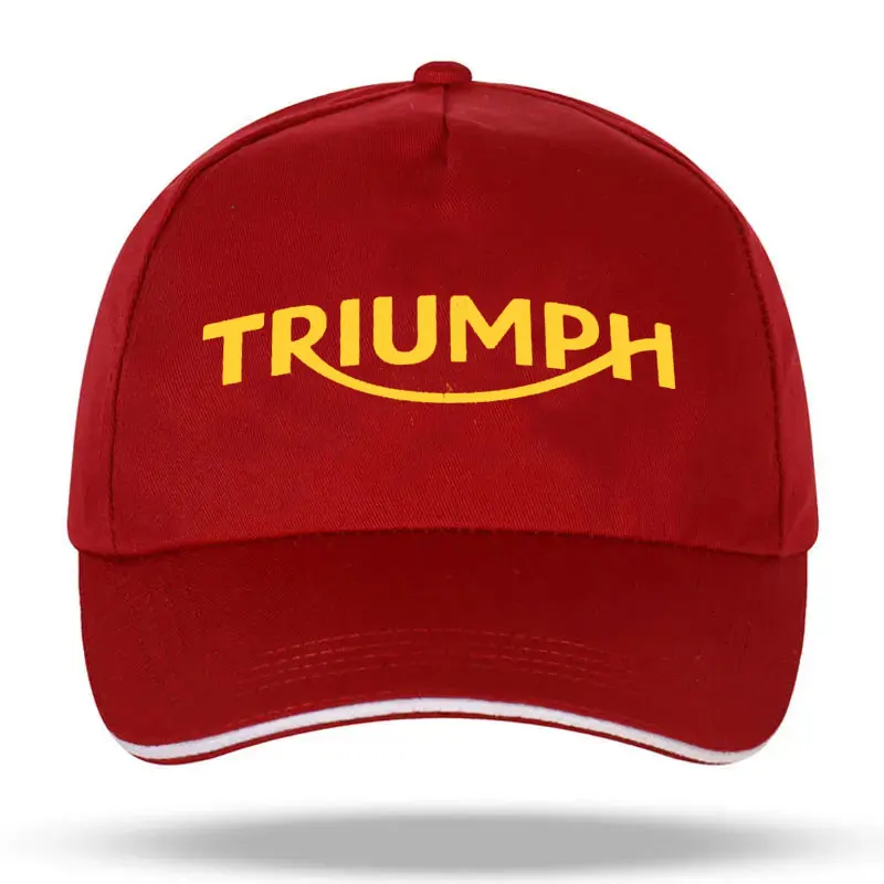 Racing Triumphed Washed Baseball Cap Motorcycle Casual Trucker Hat Summer Unisex Teens Outdoor Sun protection mens cap