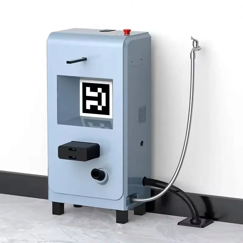 Robot Pembersih Komersial Otomatis Vacuum Cleaner dengan Pel Putar Kecepatan Tinggi untuk Hotel Pusat Perbelanjaan Robot Wifi Baru